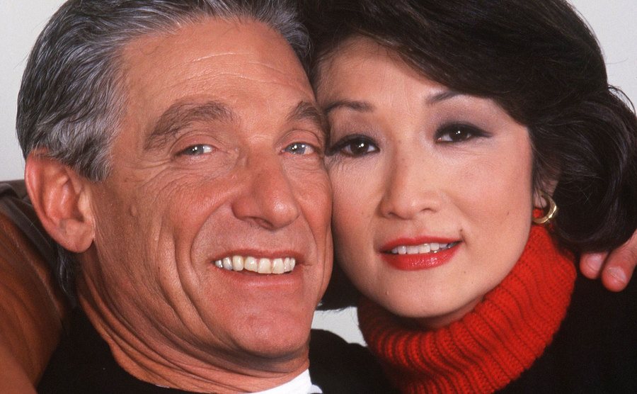 A picture of Povich and Connie at their office.