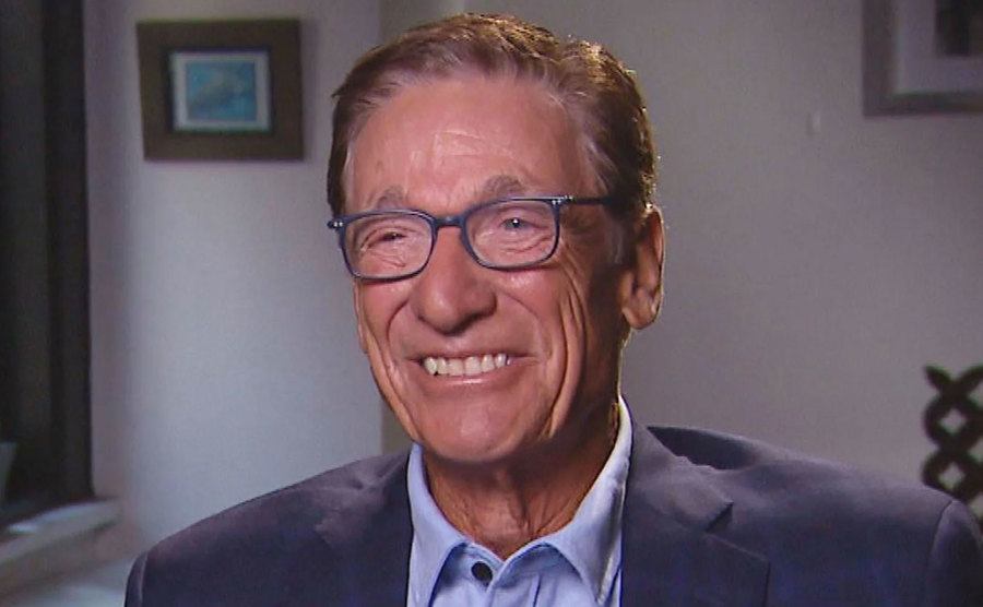 A still of Maury Povich during an interview.