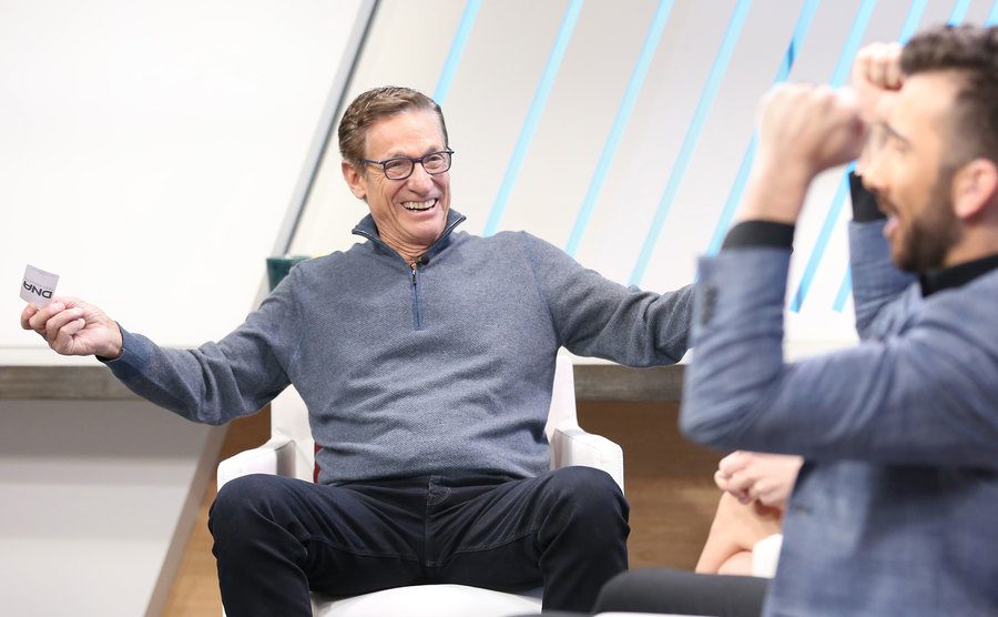 An image of Maury during an interview.