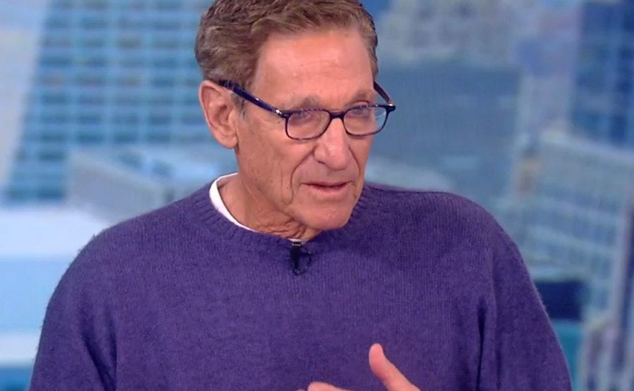 A still of Maury Povich during an interview.