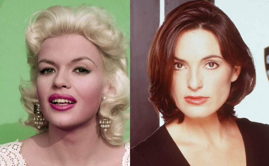 A photo of Jayne Mansfield / A portrait of Mariska Hargitay.