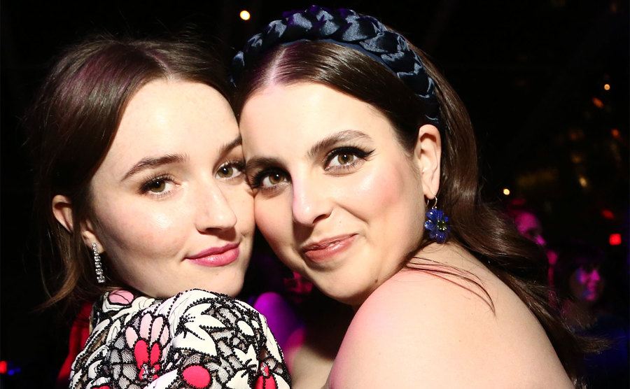 Kaitlyn Dever and Beanie Feldstein attend the Netflix 2020 Golden Globes After Party