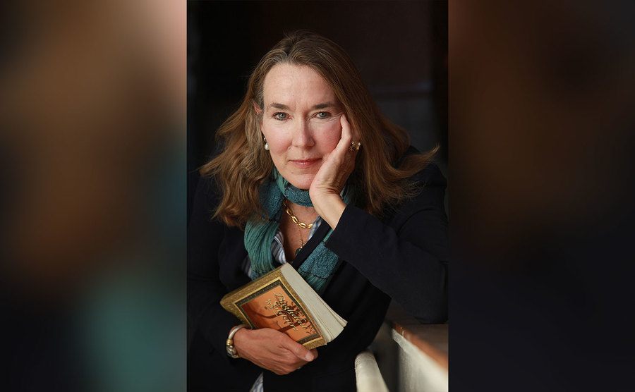 Leslie Cockburn poses with her new novel