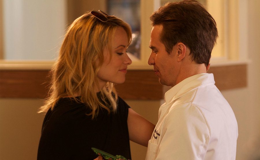 Olivia Wilde and Sam Rockwell in a still from Better Living Through Chemistry.