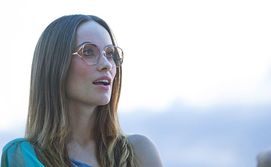 Olivia Wilde in a still from Vinyl.