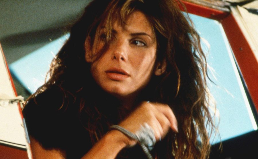 A still of Sandra Bullock in the movie Speed 2: Cruise Control.