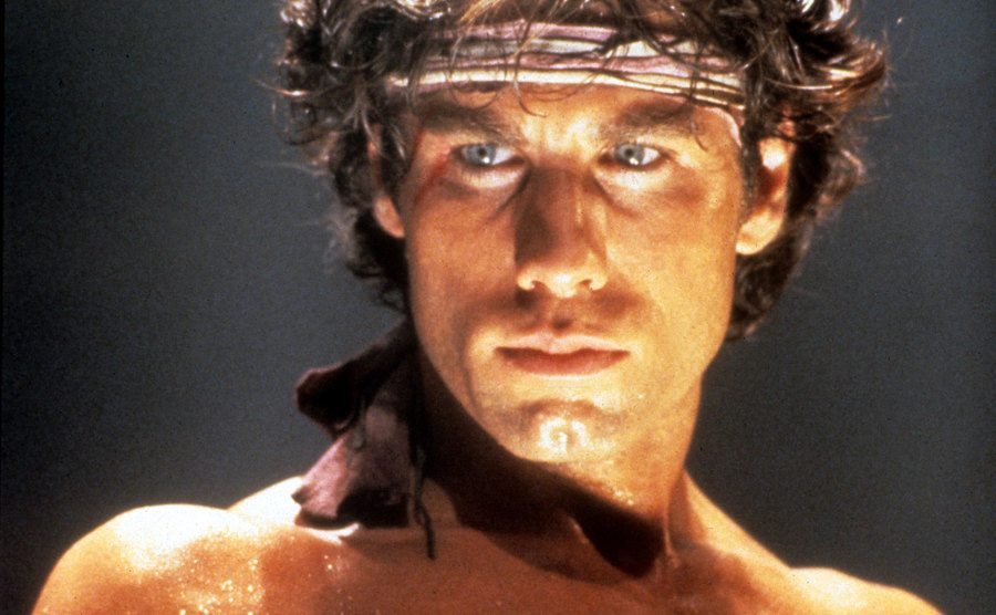 A promotional still of John Travolta in Staying Alive.