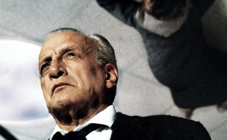 A movie still of George C. Scott.