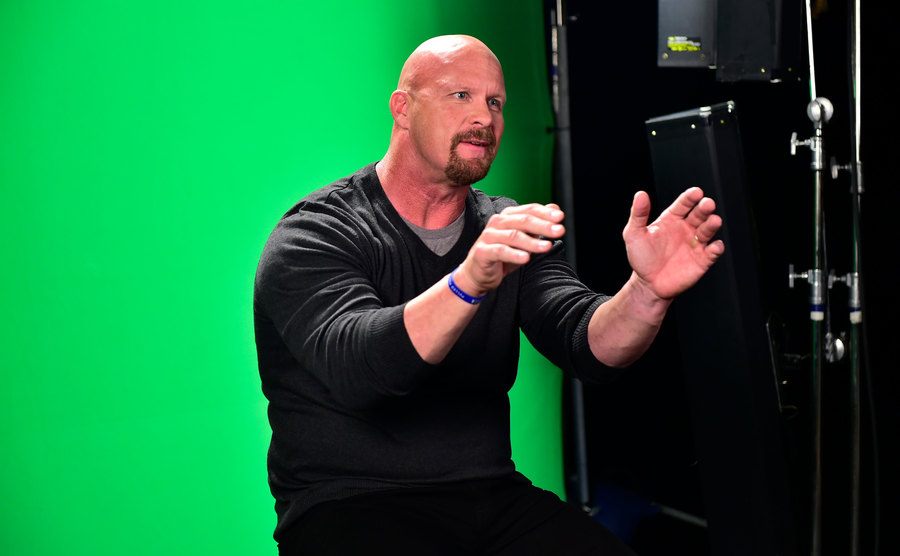 Steve speaks during an interview.