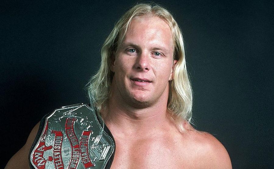 A portrait of Steve for the World Championship Wrestling.