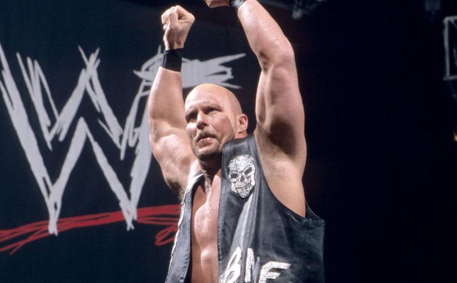 A photo of Steve at the ring.