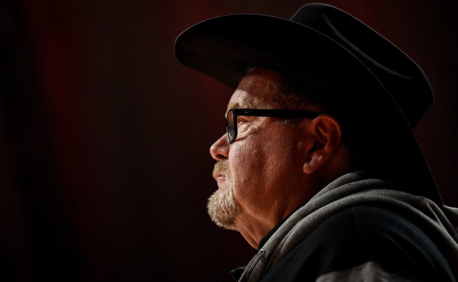 A portrait of Jim Ross.