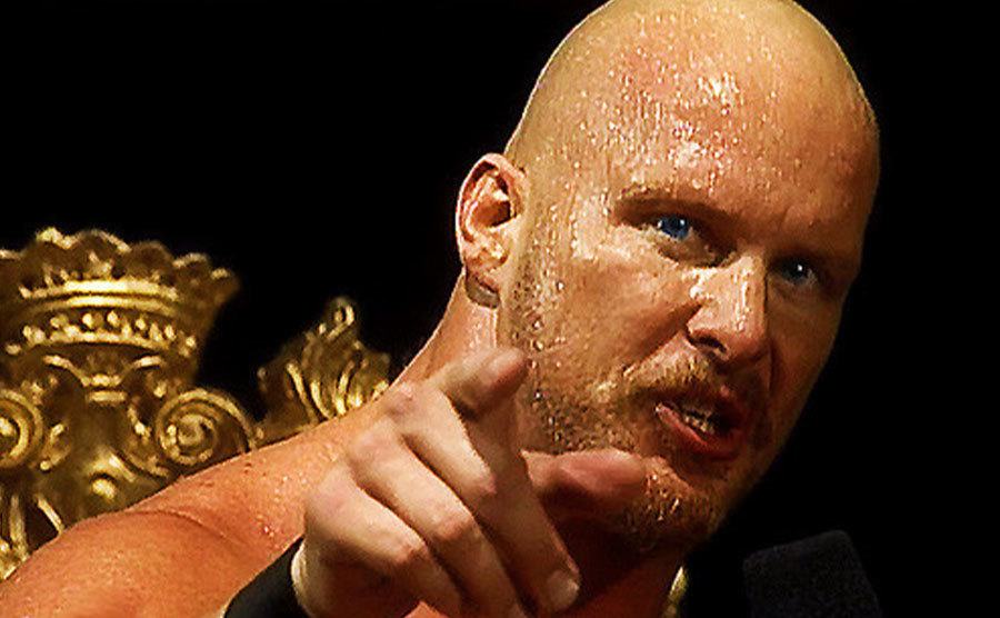A photo of Steve after winning the King of the Ring tournament.