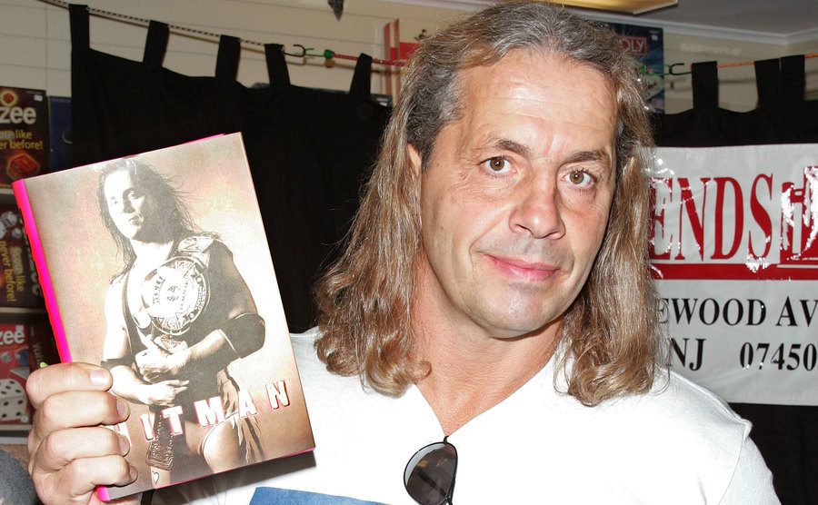 A photo of Bret Hart.