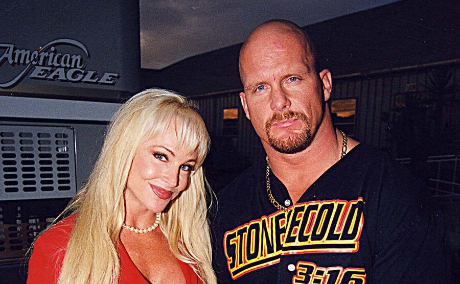 A photo of Steve with his wife at the time.