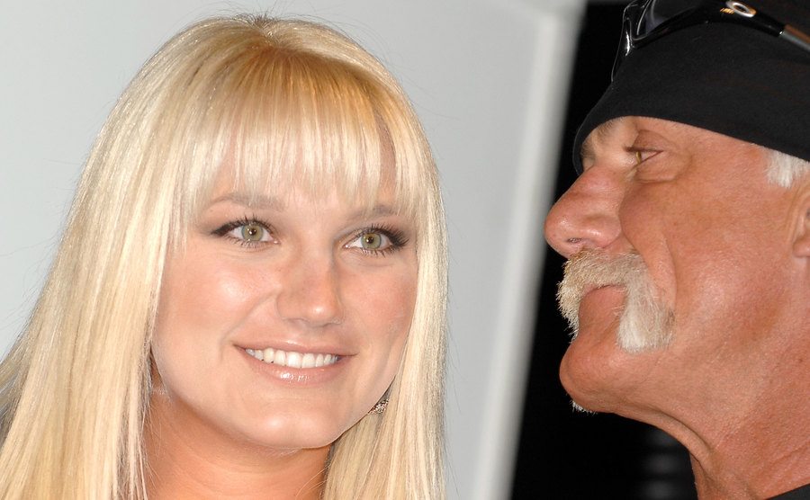 A picture of Brooke and Hulk Hogan.