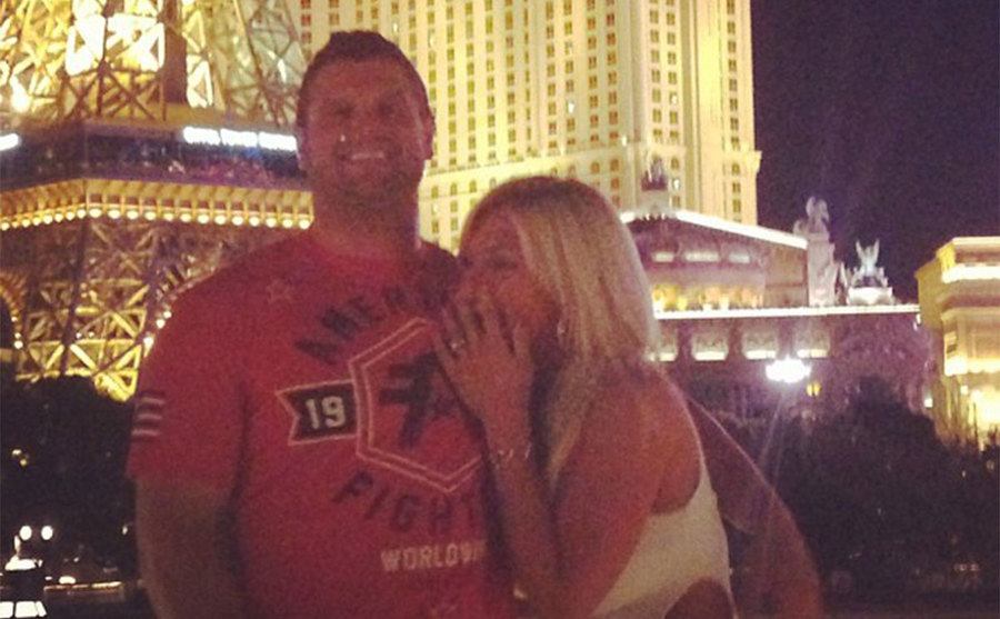 A picture of Phil Costa and Brooke.