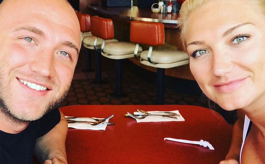 A photo of Nick and Brook.