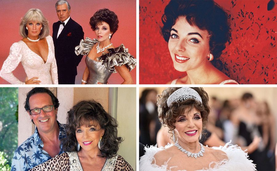 Linda Evens, John Forsythe, and Joan Collins / Joan Collins / Percy Gibson and Joan Collins / Joan Collins