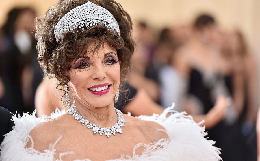 Joan Collins attends The 2019 Met Gala.