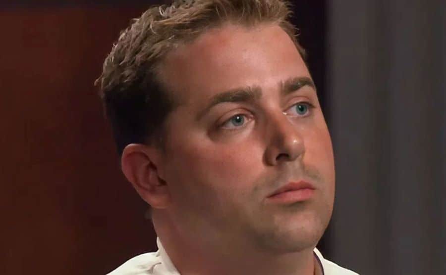 A closeup on Ed Cotton when he couldn’t find his pea puree.