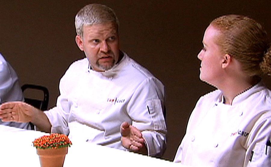 A still of Dave and Tiffani during one of their arguments in the show.