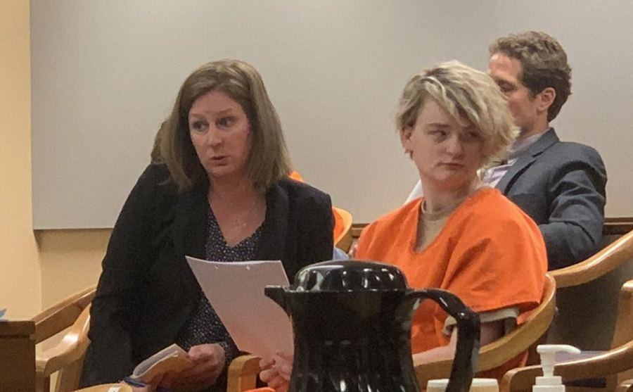An image of Denali sitting during the trial.