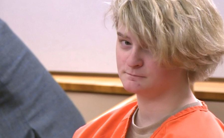 A video still of Brehmer in court.