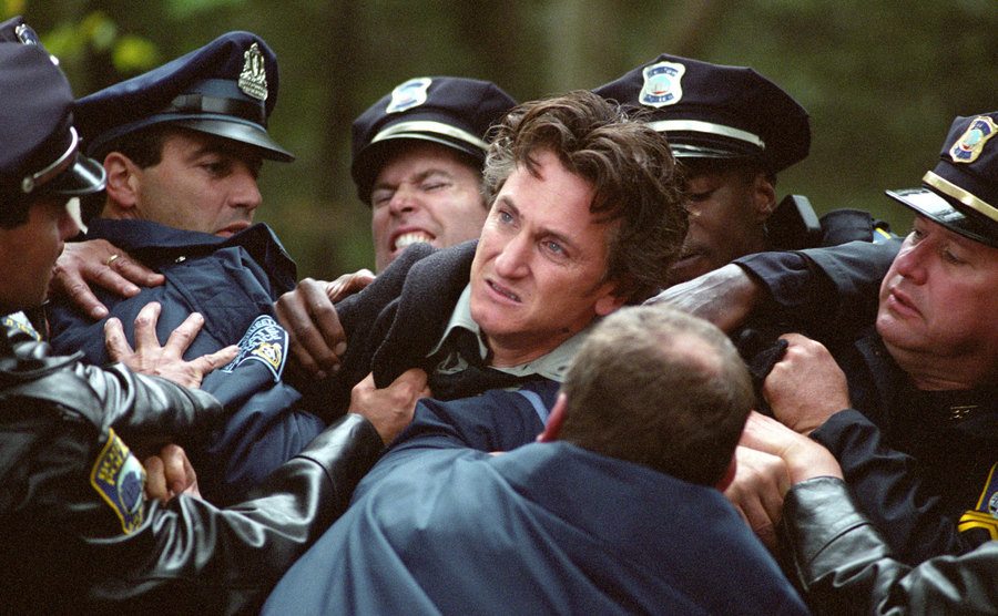A still of Sean Penn in the film Mystic River.