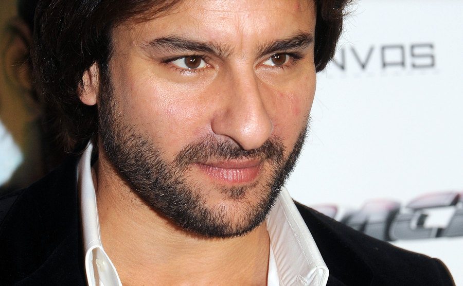 A dated image of Saif Ali Khan attending a film premiere.