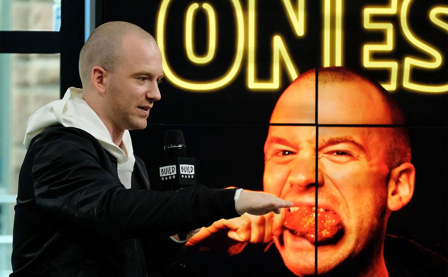 Sean Evans speaks during an interview. 