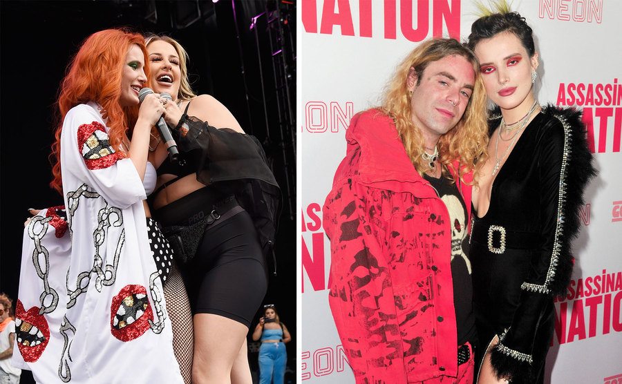 Bella Thorne and Tana Mongeau / Bella Thorne and Mod Sun.