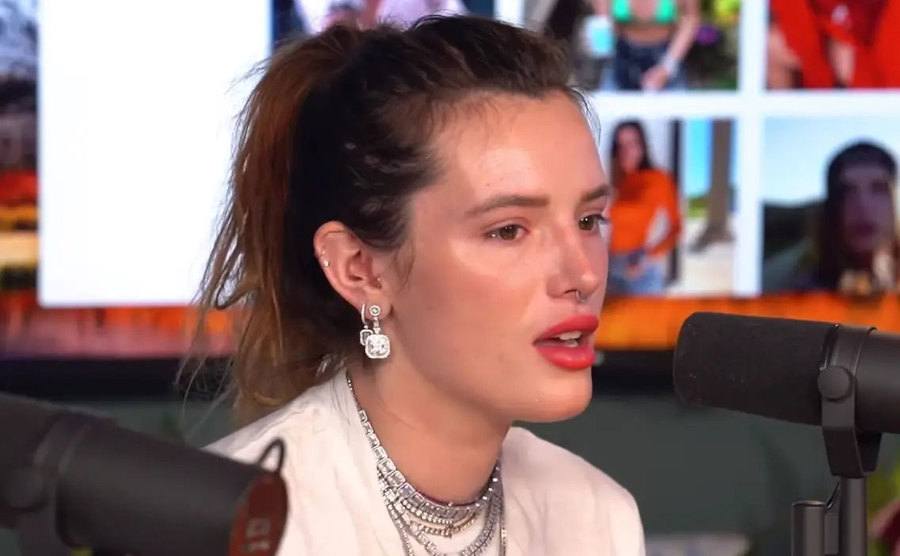 Bella Thorne talks about her experience on a podcast.