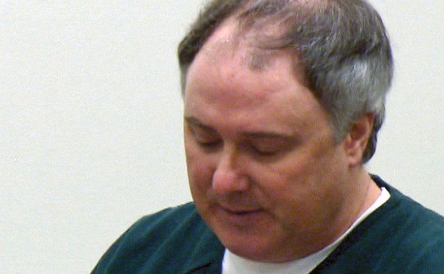 An image of Tim Bass addressing the court at his sentencing.