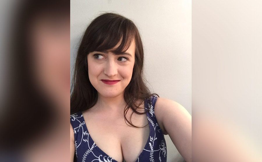A selfie of Mara Wilson.