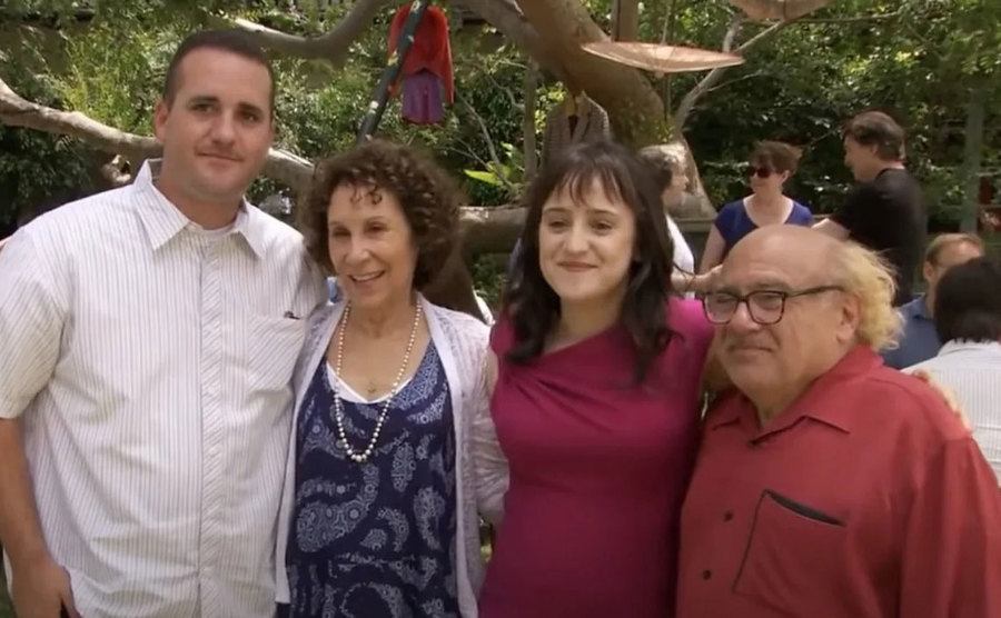 The cast of Matilda reunites for a backyard party.