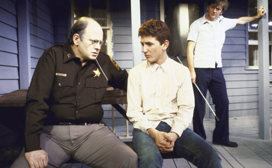 A photo of Sean Penn in a scene from Heartland.