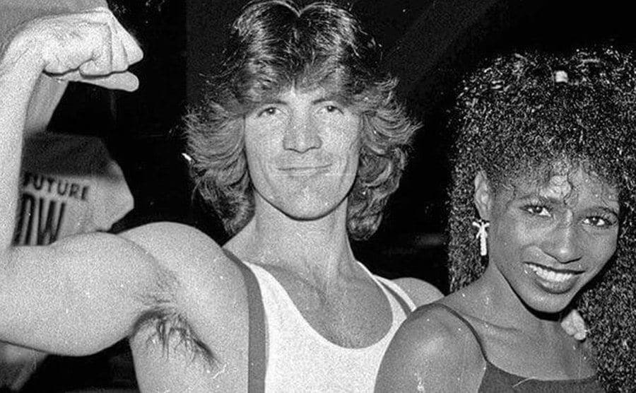 Simon Cowell and Sinitta attend an event.