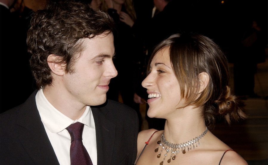 Casey Affleck and Summer Phoenix during the Vanity Fair Oscar Party