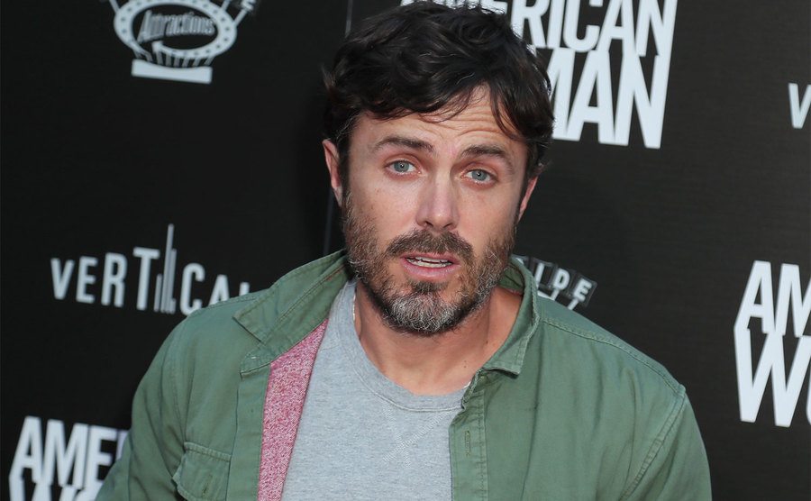 Casey Affleck attends a premiere. 