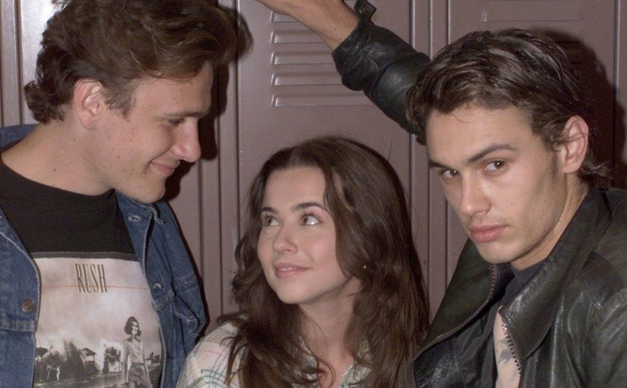 Jason Segel, Linda Cardellini, and James Franco in a promo shot for Freaks and Greeks.