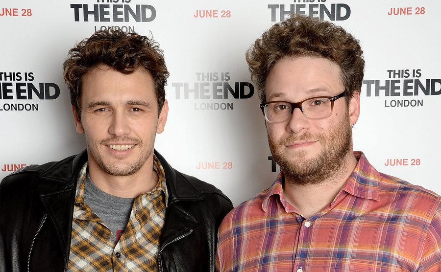James Franco and Seth Rogen attend the
