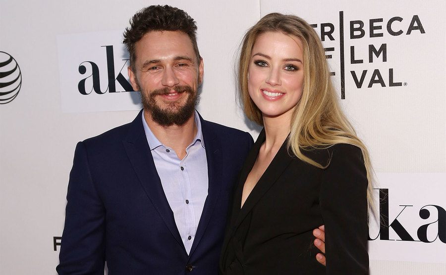 James Franco and Amber Heard attend the premiere of