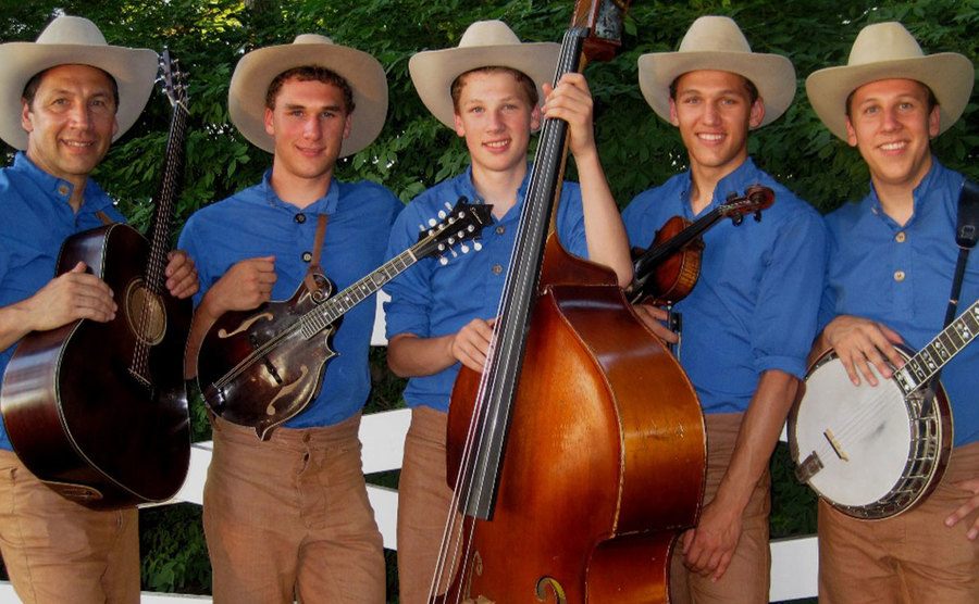 A photo of the Stockdale brothers and father.