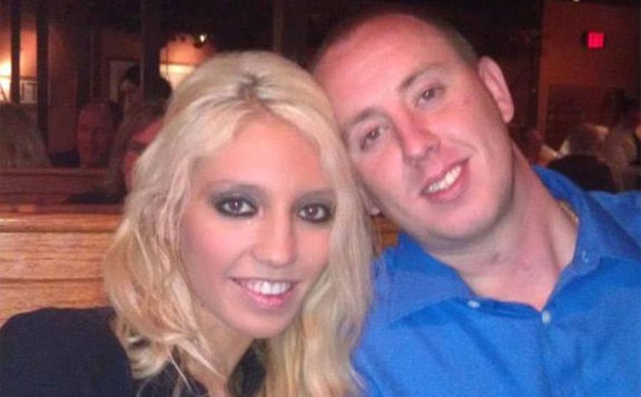 A photo of Alicia with her husband.