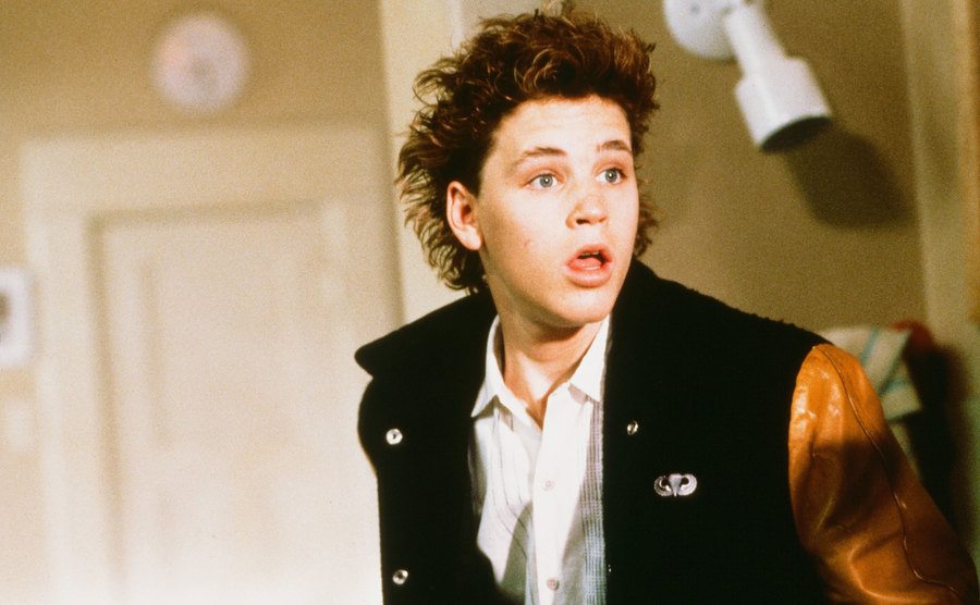 A still of Haim in a scene from a film.