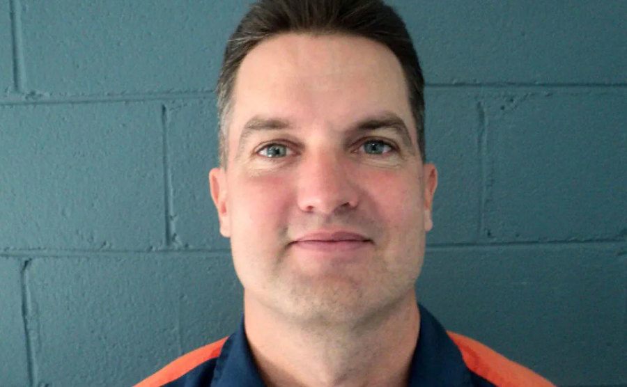 A mugshot of Schmitz.
