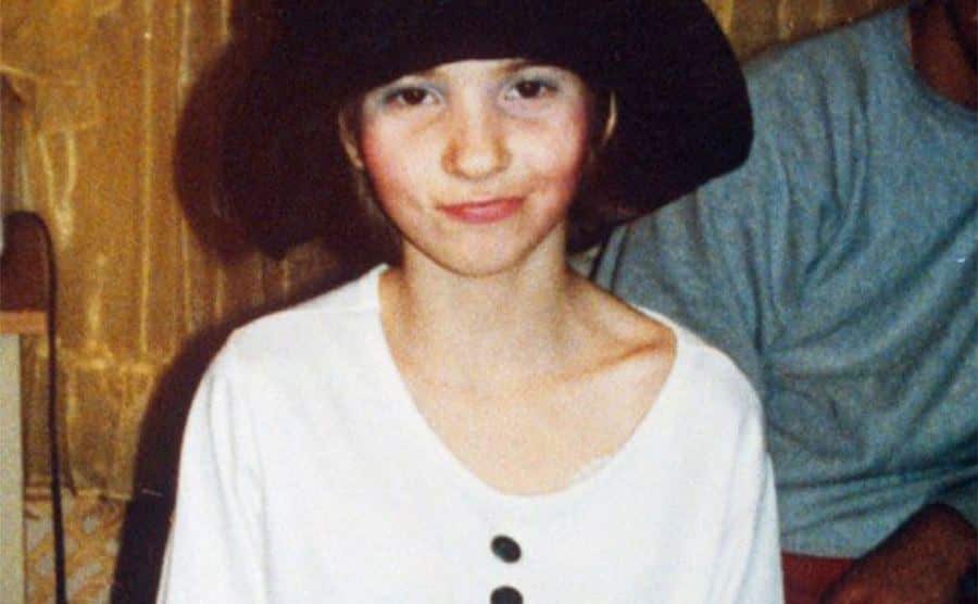 A picture of young Katie at home.