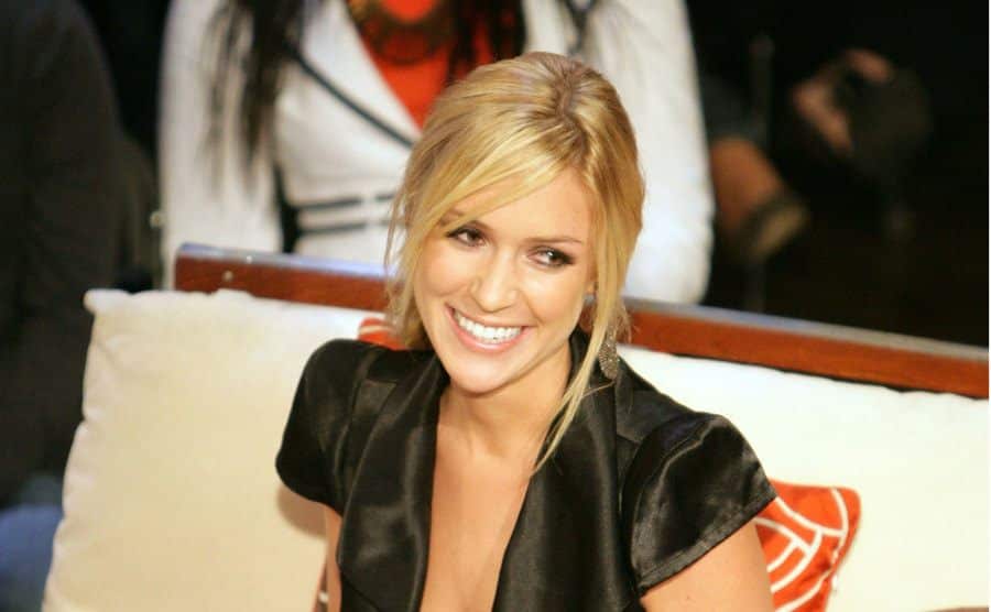 A picture of Cavallari during an interview.