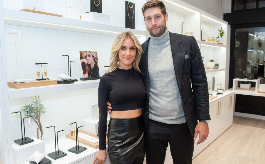 A photo of Cavallari and Cutler.